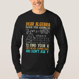 Camiseta Humor matemático, álgebra y matemáticas