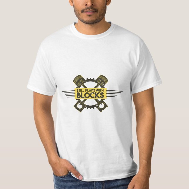 Camiseta Humor mecánico divertido del motor para el garaje  (Anverso)