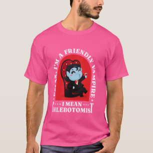 Camiseta Humor médico de vampiro flebotomita Salón de empat
