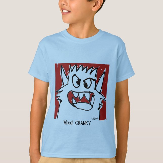 Camiseta Humor:  Monstruo lindo IRRITABLE (Anverso)