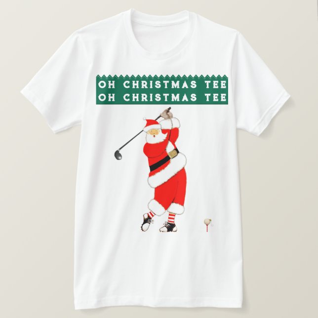 Camiseta Humor navideño de Navidades de golf (Anverso del diseño)