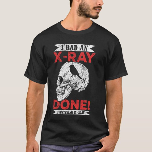 Camiseta Humor negro de rayos X y estilo macabro (Anverso)