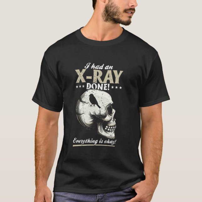 Camiseta Humor negro de rayos X y estilo macabro (Anverso)