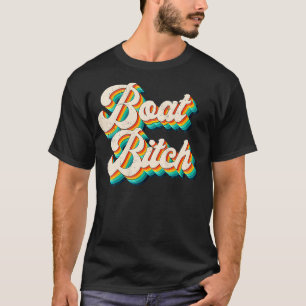 Camiseta Humor ofensivo de barco divertido retro