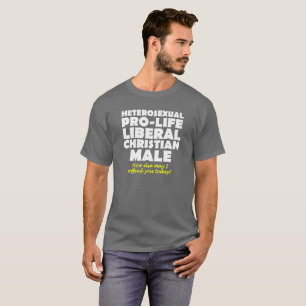 Camiseta Humor ofensivo de los Camisas Cristianas Provida M