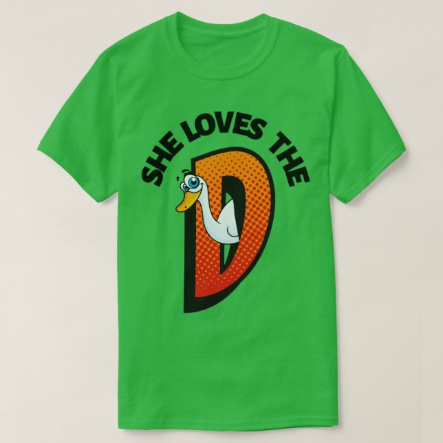 Camiseta Humor ofensivo para adultos a la que le encanta la (Diseño del anverso)