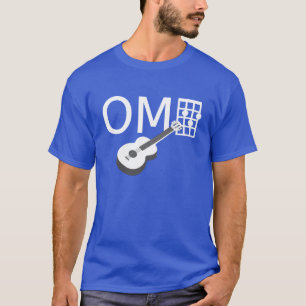 Camiseta Humor OMG Ukuele G Chord Guay y diversión