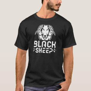 Camiseta Humor oscuro de ovejas negras dice sarcástico