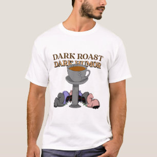 Camiseta Humor Oscuro Oscuro Café Despertador Café