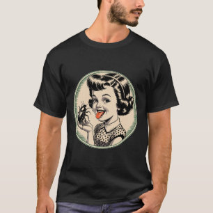 Camiseta Humor Oscuro Vintage Retro Funny Clic - Bug Licker