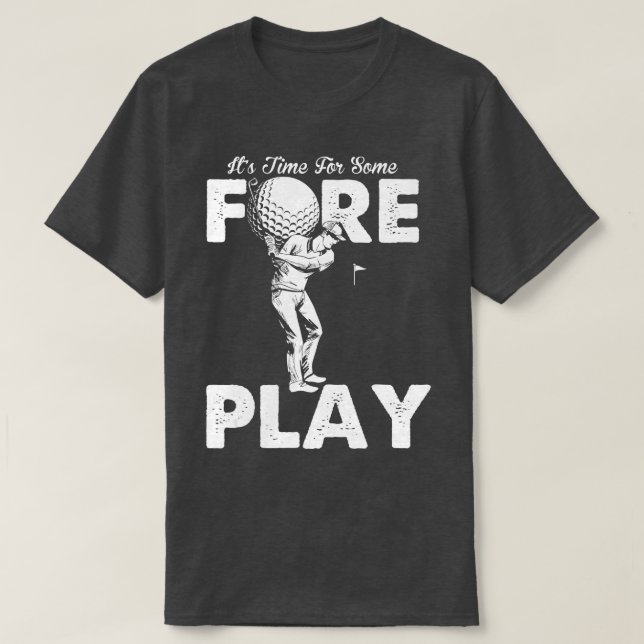 Camiseta Humor para adultos de golf divertido de Mens Forep (Diseño del anverso)