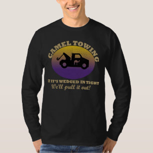 Camiseta Humor para adultos retro de remolque de camello