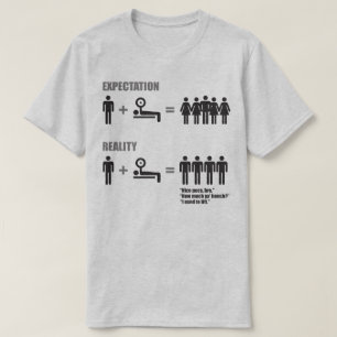 Camiseta Humor para construcción de cuerpos - Expectativa v