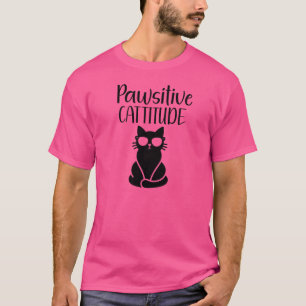 Camiseta Humor para gatos - Despreocupado Cattitude-Funny