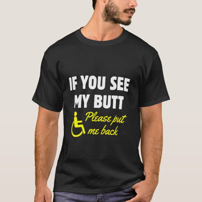 Camiseta Humor para silla de ruedas Discapacidad para Handi (Anverso)