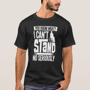 Camiseta Humor parapléjico de discapacidad en silla de rued