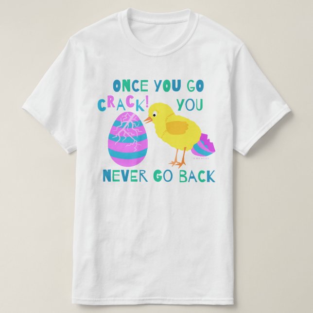 Camiseta Humor Personalizado divertido de pollo de Pascua c (Diseño del anverso)