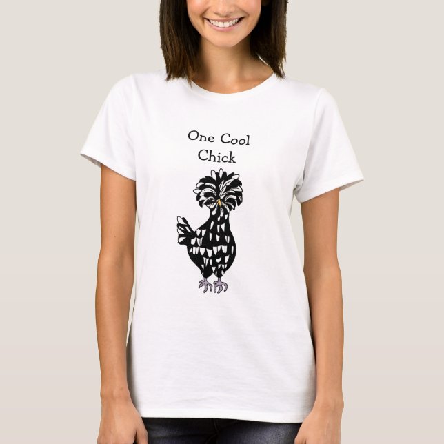 Camiseta Humor polaco de pollo divertido de una chica de Gu (Anverso)
