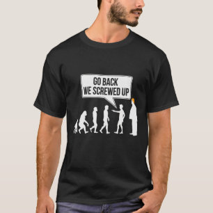 Camiseta Humor político divertido anti-Trump evolución