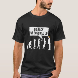 Camiseta Humor político divertido anti-Trump evolución