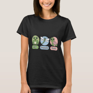 Camiseta Humor político sutil gracioso Frog Dragonfly Turtl