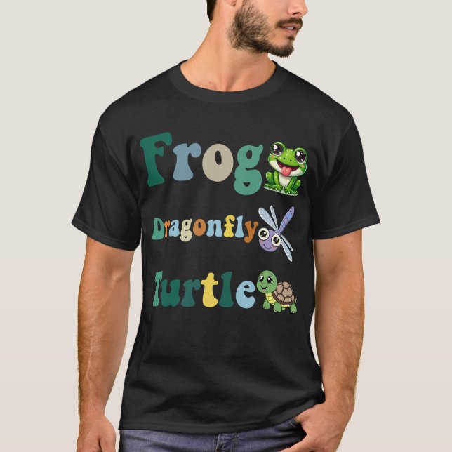Camiseta Humor político sutil gracioso Frog Dragonfly Turtl (Anverso)