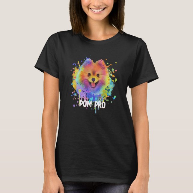 Camiseta Humor Pom Pro Pomerania Pom Pom Animal Pun Dog 1 (Anverso)