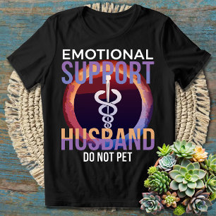Camiseta Humor quirky - El apoyo emocional del marido dice