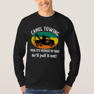 Camiseta Humor retro vintage de remolque de camello dice sa