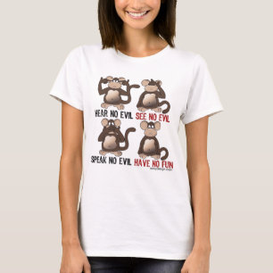 Camiseta Humor sabio de los monos