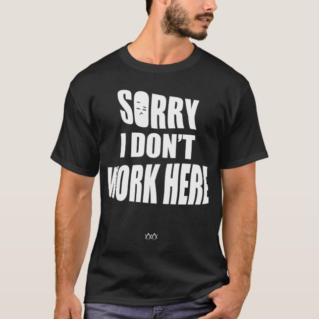 Camiseta Humor sarcástico bordado (Anverso)