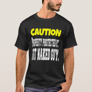 Camiseta Humor sarcástico: propiedad protegida por grasa