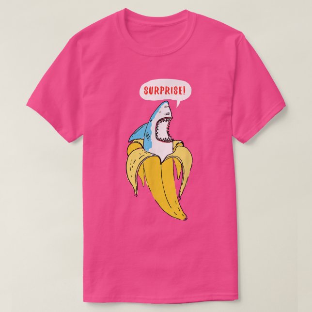 Camiseta Humor sorpresa para los tiburones bananeros de mod (Diseño del anverso)