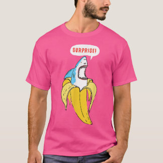 Camiseta Humor sorpresa para los tiburones bananeros de mod
