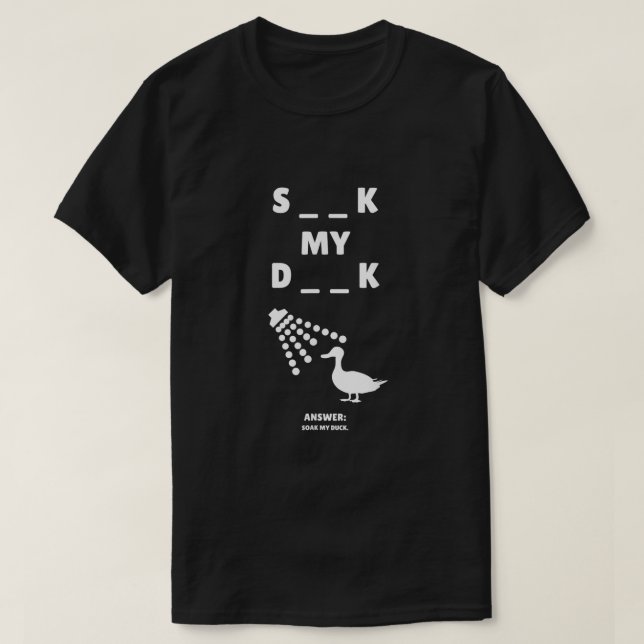 Camiseta Humor Sucio gracioso para Adultos (Diseño del anverso)