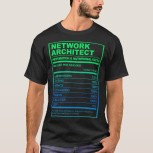 Camiseta Humor tecnológico de arquitecto de redes sobre nut