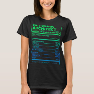 Camiseta Humor tecnológico de arquitecto de redes sobre nut