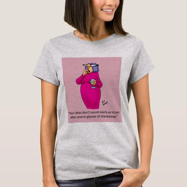 Camiseta Humor Tee Shirt divertido para los amantes del vin (Anverso)