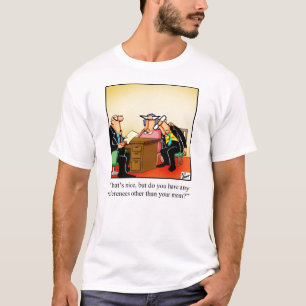 Camiseta Humor Tee Shirt en entrevista de negocios divertid