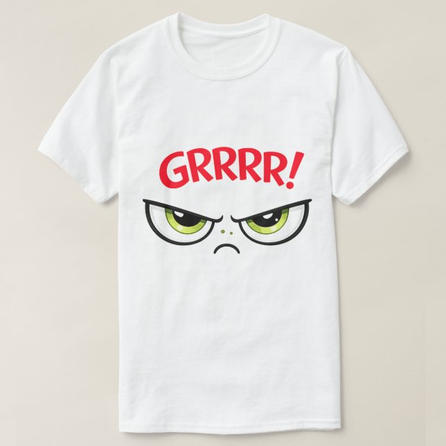 Camiseta  Humor The Green Sour Funny Grape Grrrrrrr (Diseño del anverso)