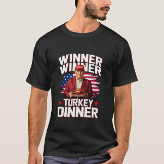 Camiseta Humor Trump ganador de cena en Turquía Thanksgivi