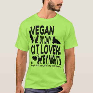 Camiseta Humor vegan Cat Lover
