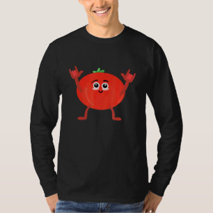 Camiseta Humor Vegetable De Tomate Bailarín Para Jardín Veg