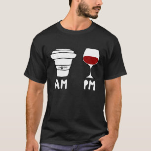 Camiseta Humor vespertino de café diciendo