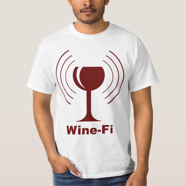 Camiseta Humor Wine-Fi (Anverso)