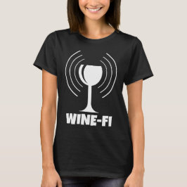 Camiseta Humor Wine-Fi Waves WiFi