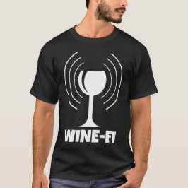 Camiseta Humor Wine-Fi Waves WiFi