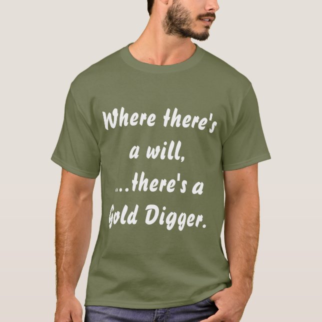 Camiseta - Humor y Diversión "Gold Digger" (Anverso)