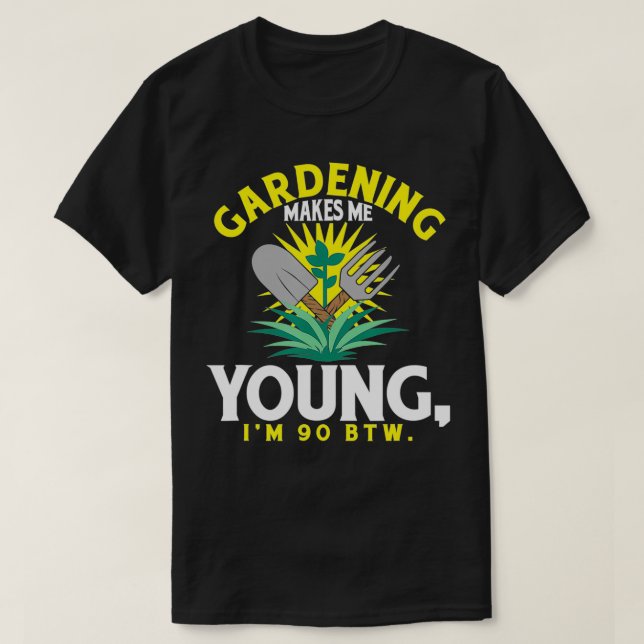 Camiseta Humorística cita de amantes del jardín para jardin (Diseño del anverso)