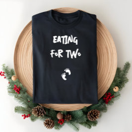 Camiseta Humorística de la huella dactilar del embarazo bla